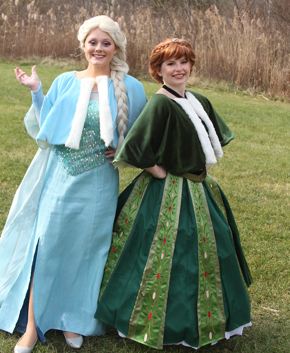 Elsa (Rory Myles) and Anna (Jessica Downing) of Frozen greeted young visitors on Nov. 21 at Highland’s Lilly Rae in the Hamlet.