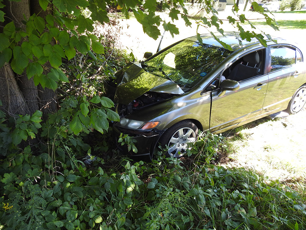 Orange Lake FD responded to a vehicle off road into a tree on Rock Cut Road on September 19.