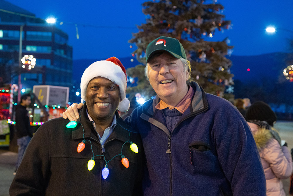 City of Newburgh’s Elves (Councilmen Anothony Grice and Bob Sklarz) were in a festive mood.