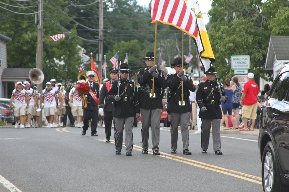Ulster County Sheriff’s Color Guard led the parade.