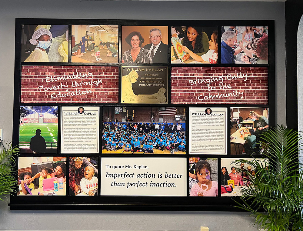 The Legacy Wall forever to remain at the Newburgh Armory Unity Center.