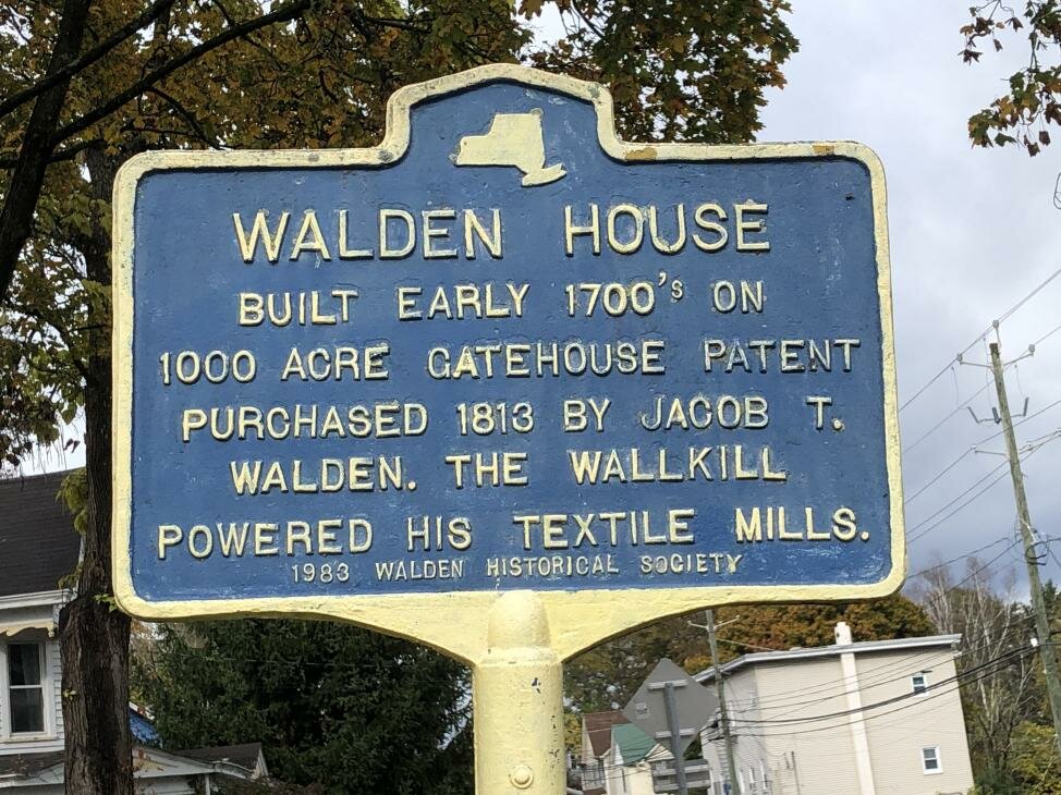 The Jacob T. Walden House’s historic marker.